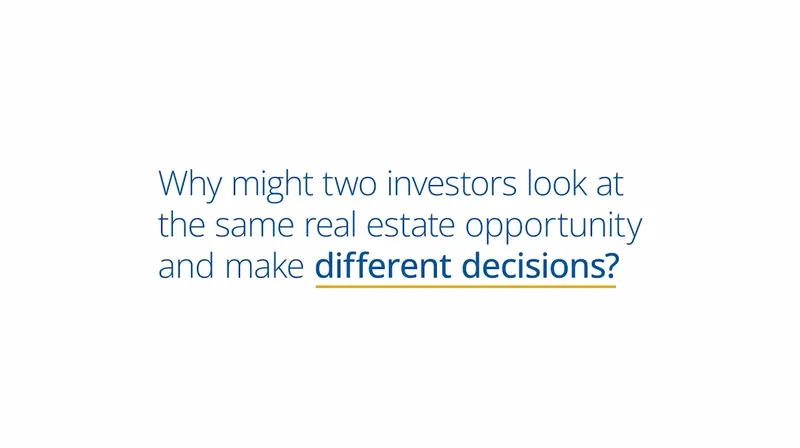 Same Opportunity. Different Decisions.